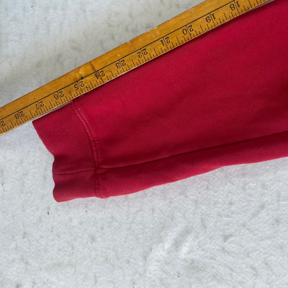 Jordan Sweatpants Mens Small Red Fleece Joggers Jumpman Logo Drawstring Waist - Picture 5 of 6